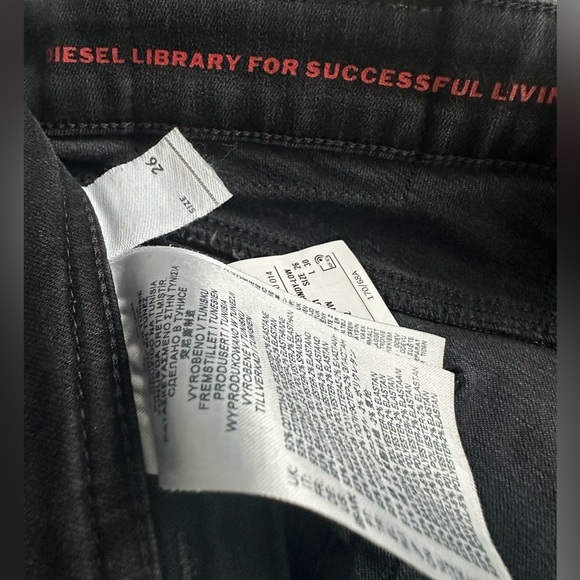 DIESEL black skinny jeans size 26 - Picture 6 of 7